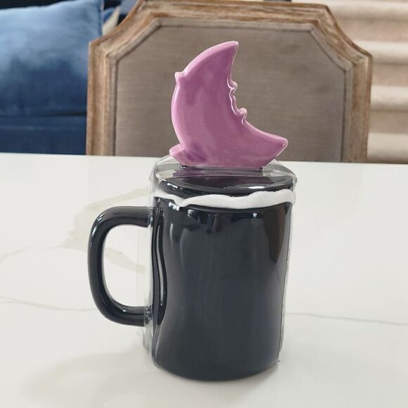 RAE DUNN TONIGHT WE FLY mug with topper NEW - Picture 5 of 9